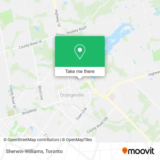 Sherwin-Williams map
