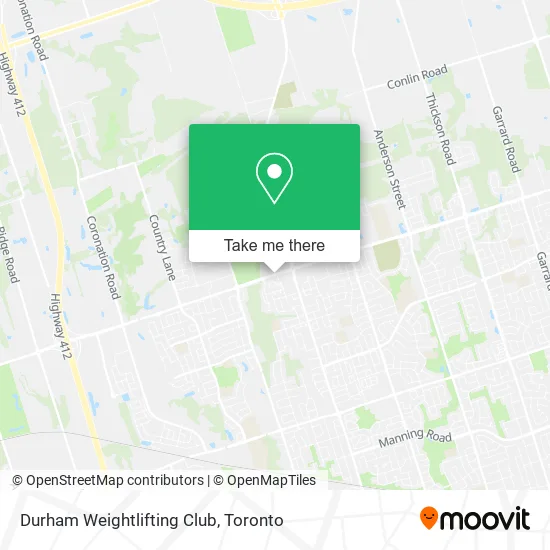 Durham Weightlifting Club map