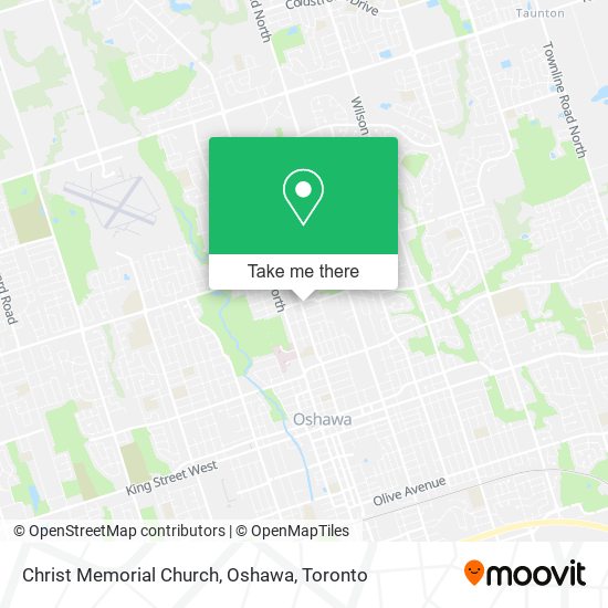 Christ Memorial Church, Oshawa map