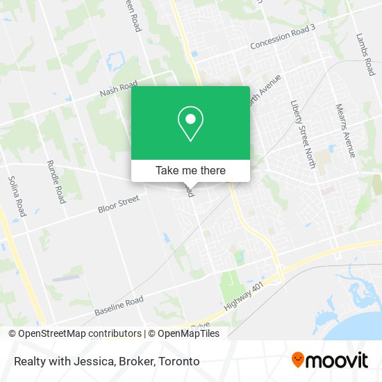Realty with Jessica, Broker map