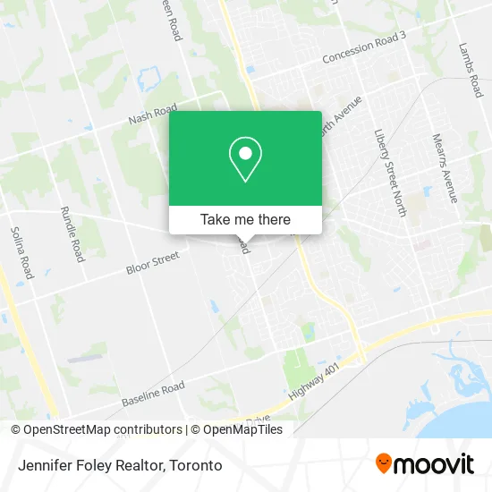 Jennifer Foley Realtor map