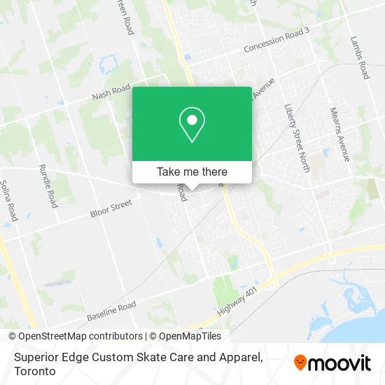 Superior Edge Custom Skate Care and Apparel map