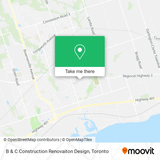 B & C Construction Renovaiton Design map