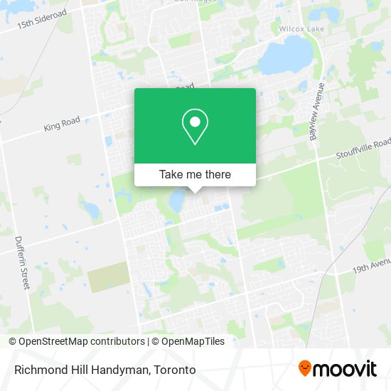 Richmond Hill Handyman map