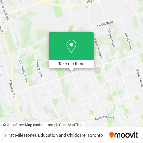 First Milestones Education and Childcare map