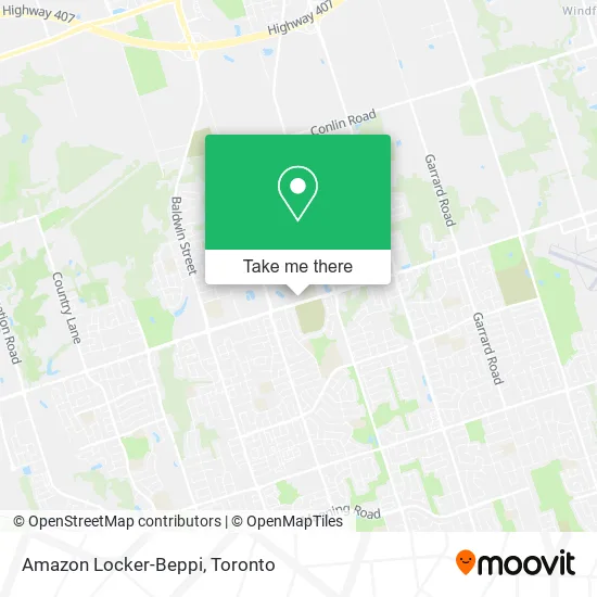 Amazon Locker-Beppi map