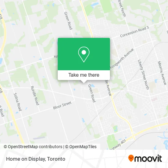 Home on Display map