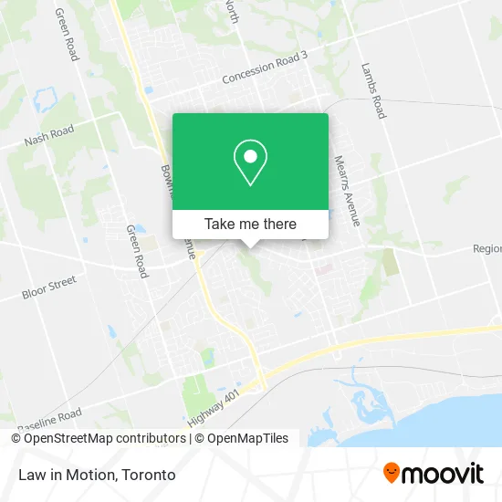 Law in Motion map