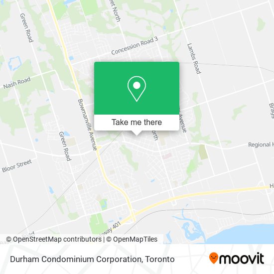 Durham Condominium Corporation map