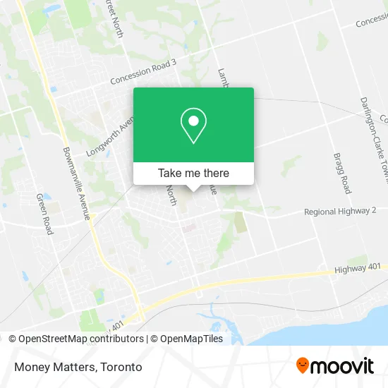 Money Matters map