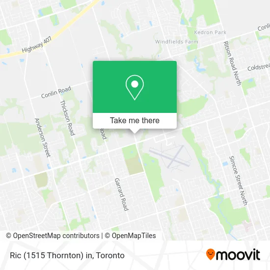 Ric (1515 Thornton) in map