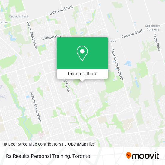 Ra Results Personal Training map