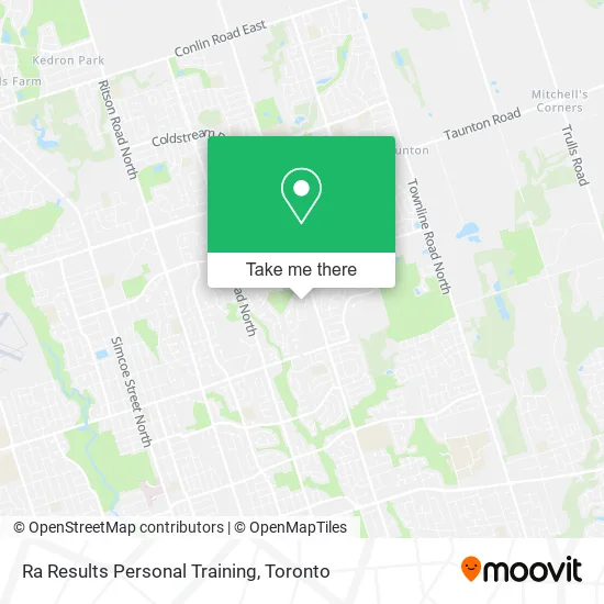Ra Results Personal Training map