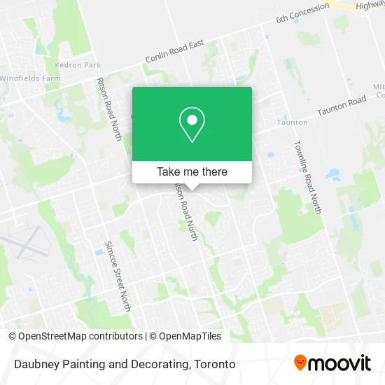 Daubney Painting and Decorating map