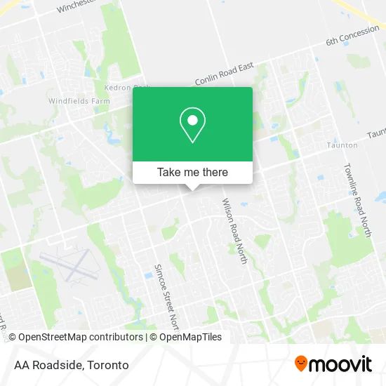 AA Roadside map