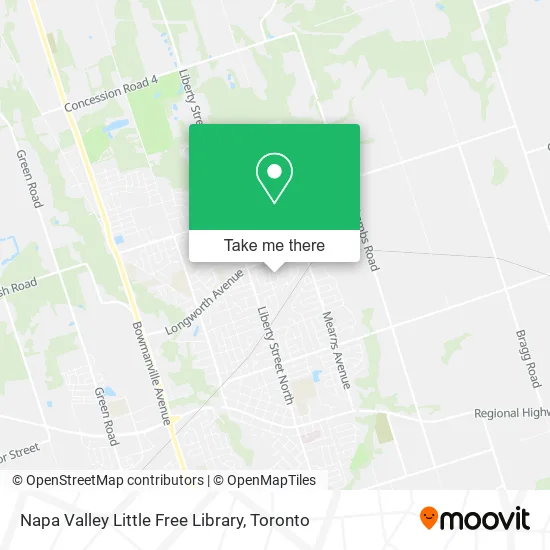 Napa Valley Little Free Library map