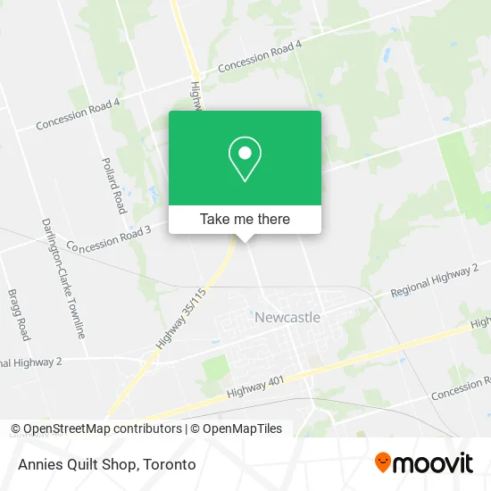 Annies Quilt Shop map