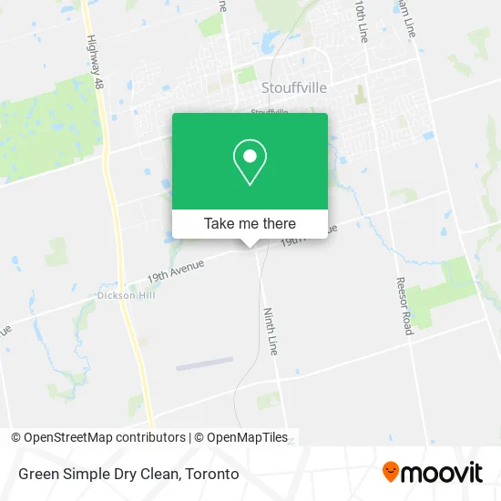 Green Simple Dry Clean map
