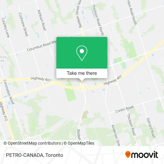 PETRO-CANADA map