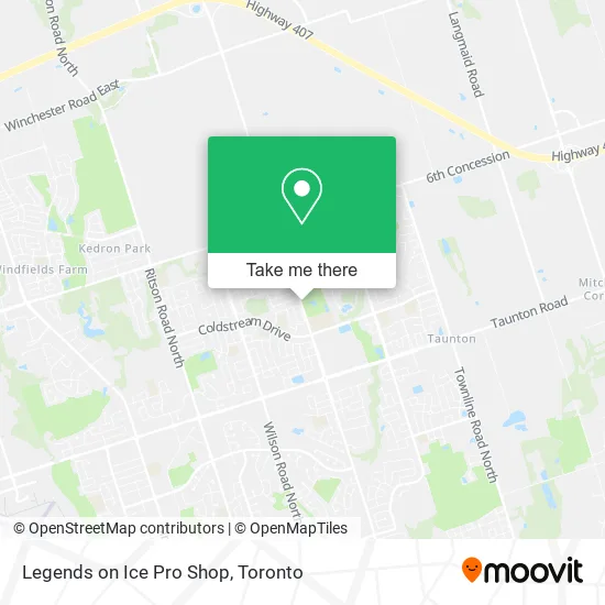 Legends on Ice Pro Shop map