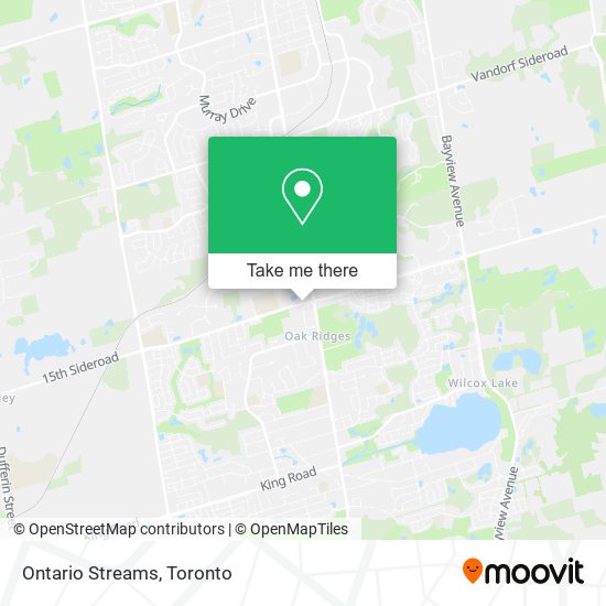Ontario Streams map
