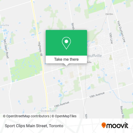 Sport Clips Main Street map