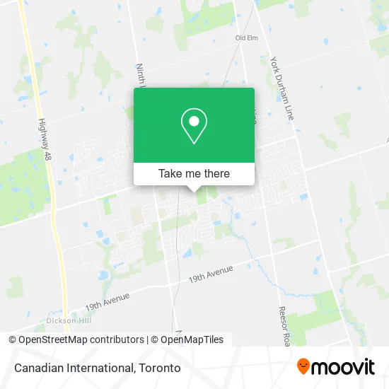 Canadian International map