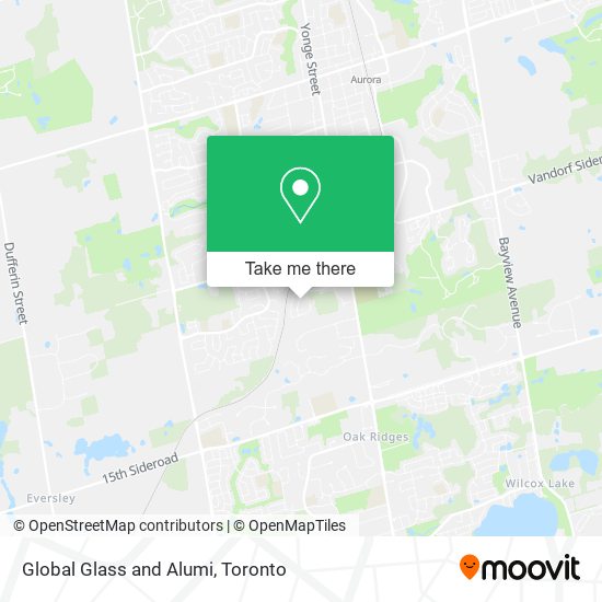 Global Glass and Alumi map