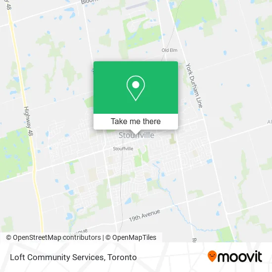 Loft Community Services map