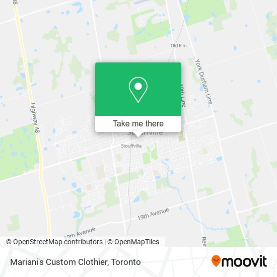 Mariani's Custom Clothier map
