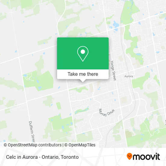 Celc in Aurora - Ontario map