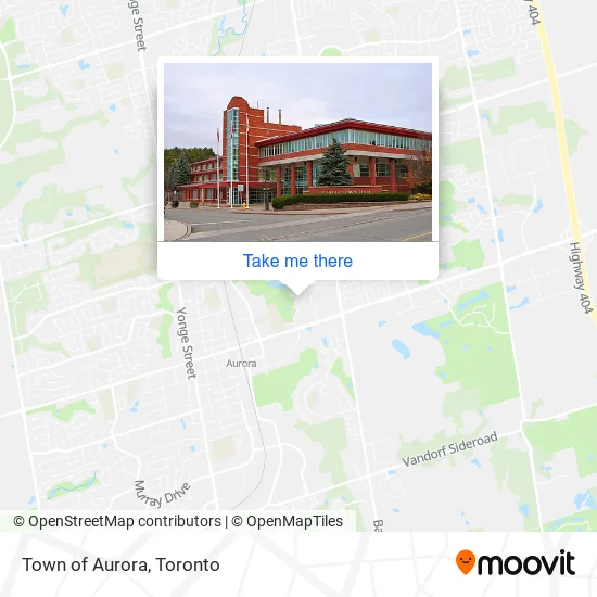Town of Aurora map