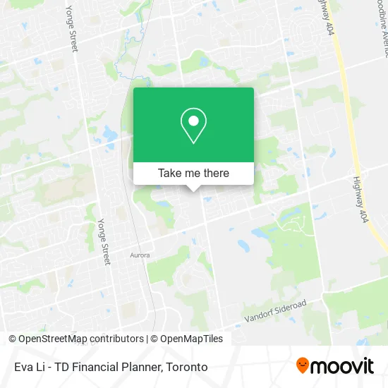 Eva Li - TD Financial Planner map