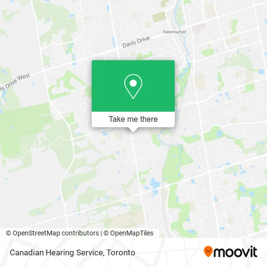 Canadian Hearing Service map