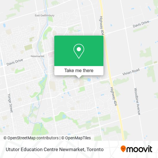 Ututor Education Centre Newmarket map