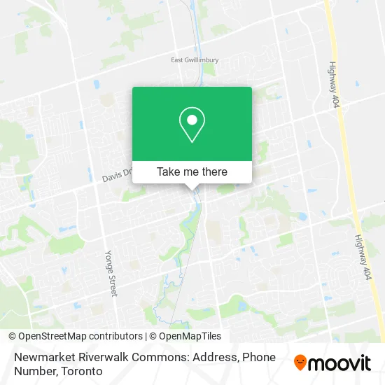 Newmarket Riverwalk Commons: Address, Phone Number map