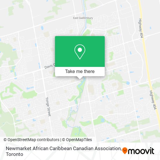 Newmarket African Caribbean Canadian Association map