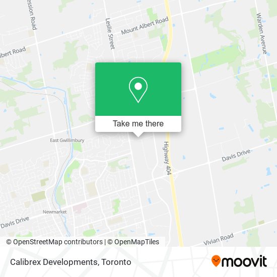 Calibrex Developments map