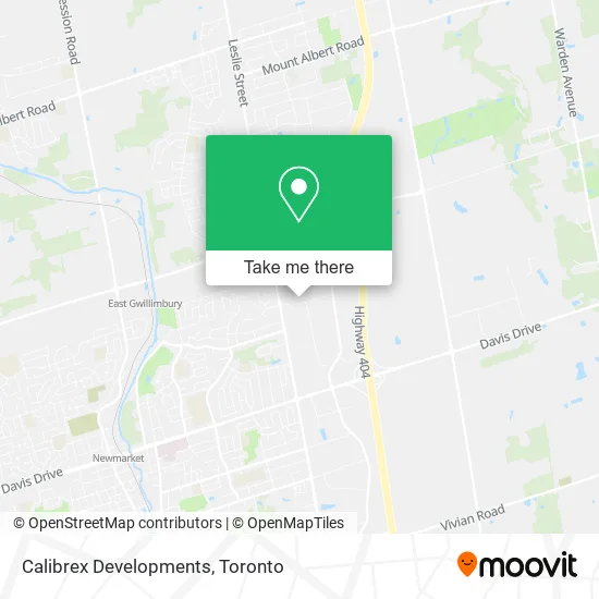 Calibrex Developments map