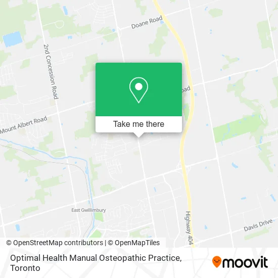 Optimal Health Manual Osteopathic Practice map