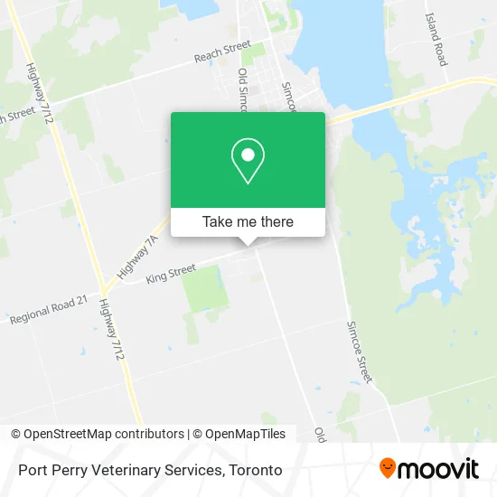 Port Perry Veterinary Services map