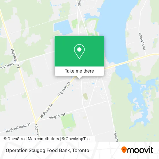 Operation Scugog Food Bank map