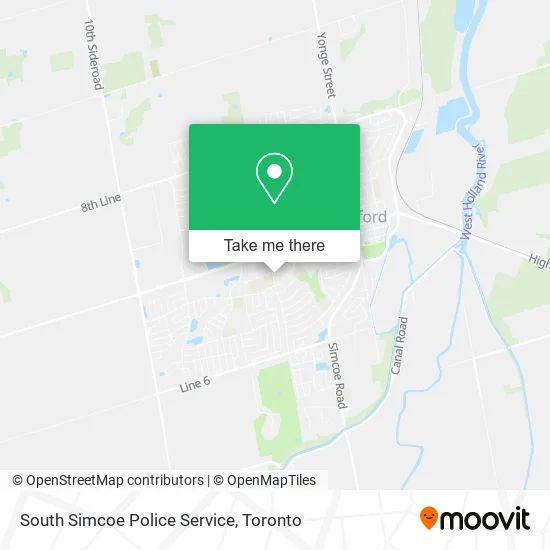 South Simcoe Police Service map
