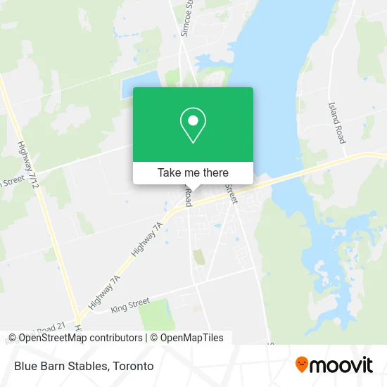 Blue Barn Stables map