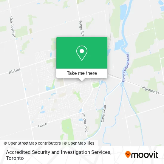 Accredited Security and Investigation Services map