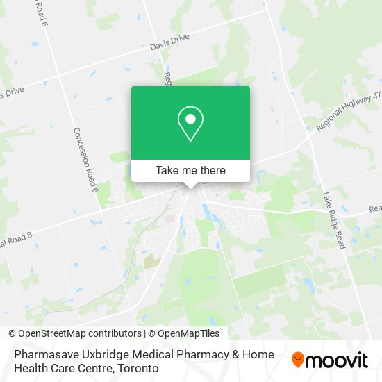 Pharmasave Uxbridge Medical Pharmacy & Home Health Care Centre plan