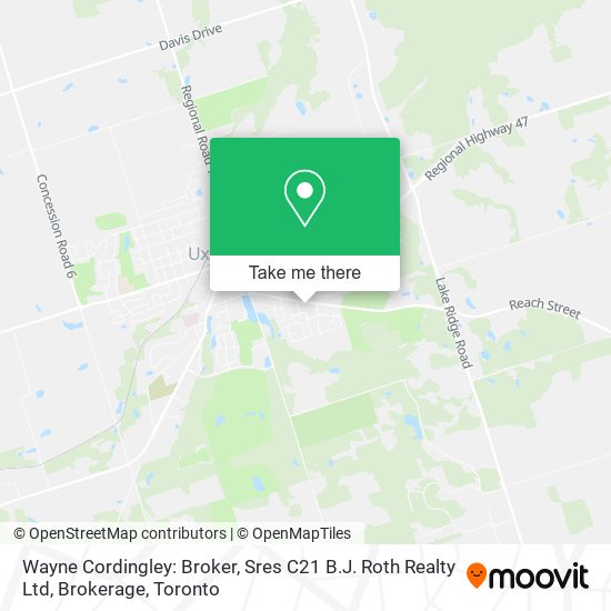 Wayne Cordingley: Broker, Sres C21 B.J. Roth Realty Ltd, Brokerage map