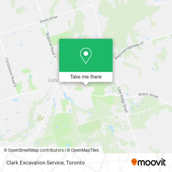 Clark Excavation Service map