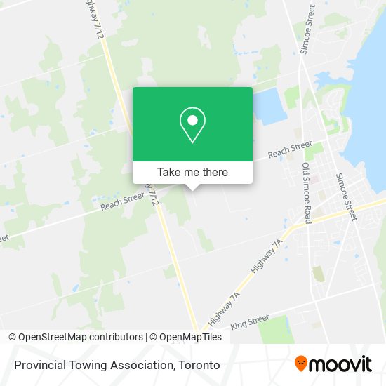 Provincial Towing Association map