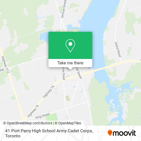 41 Port Perry High School Army Cadet Corps map